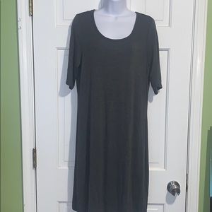 Artisan NY Gray Midi dress super soft NWT